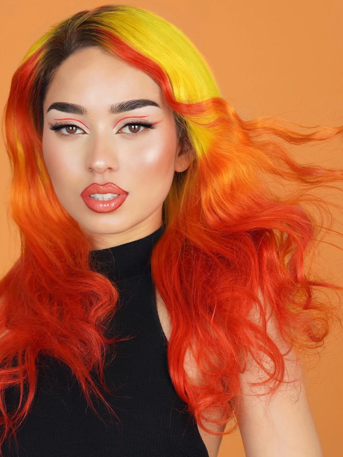 Haruko Fire—Fiery Ombre Wig - Image 2