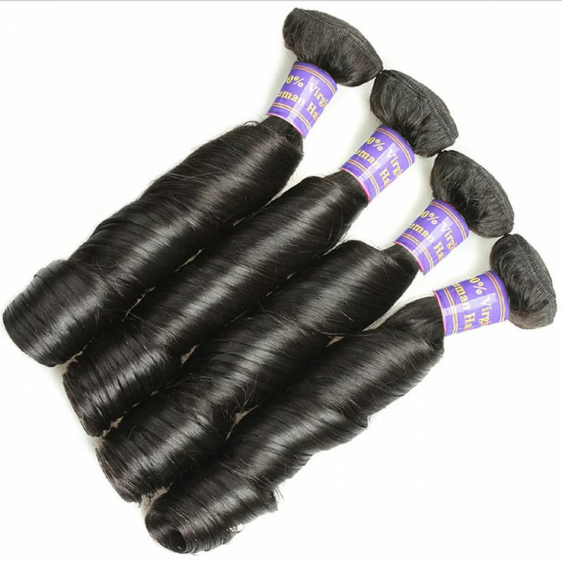 Brazilian Remy Hair Spring Curl 100% Remy Human Hair Natural Balck Color 100g 12"-28" - Image 2