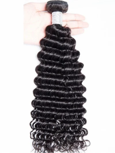 Unprocessed Brazilian Virgin Hair Deep Wave Real Virgin Hair 12"-28" 100g