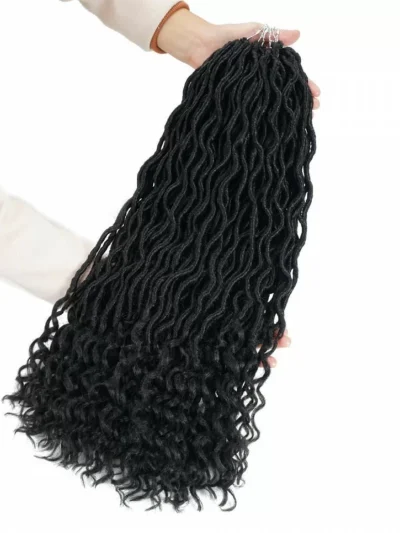 6 Pcks Passion Twist Crochet Goddess Locs Hair Extensions Faux Locs Curly Crochet Braids Ombre Kanekalon Braiding Hair Bohemian locs