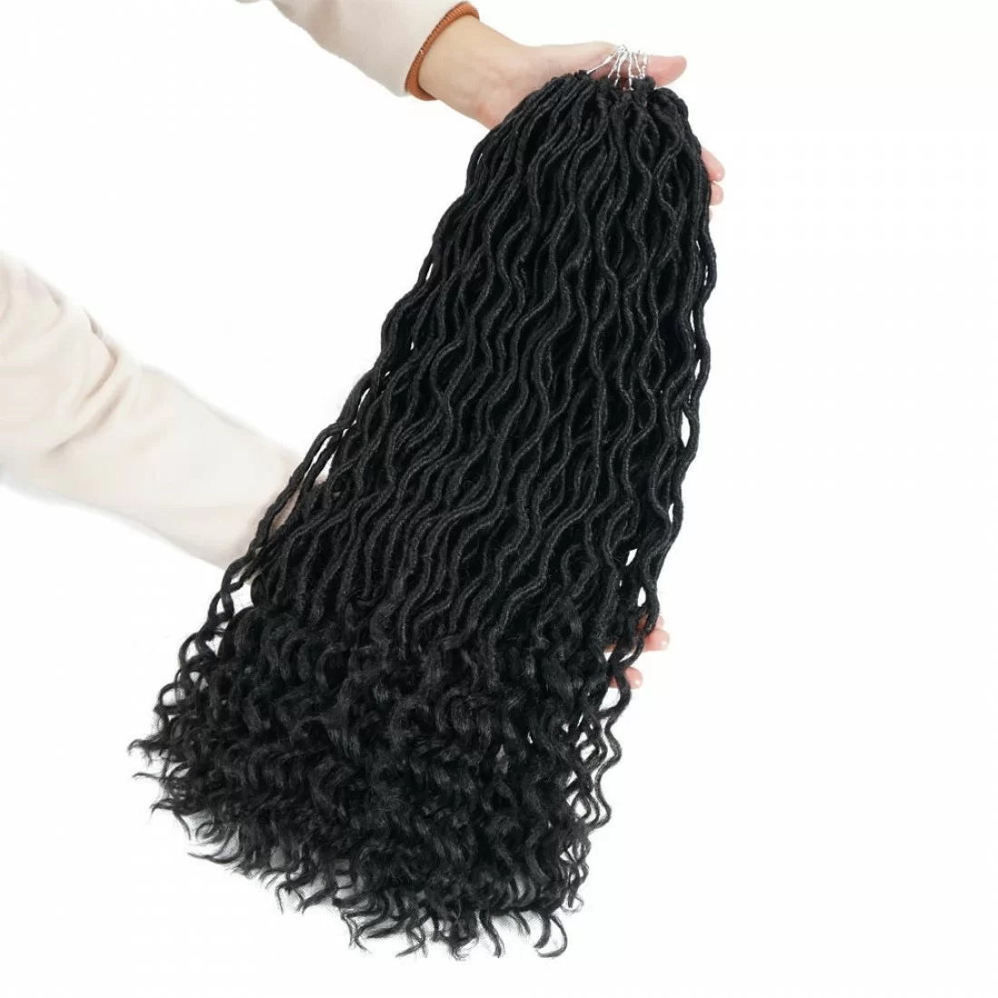 6 Pcks Passion Twist Crochet Goddess Locs Hair Extensions Faux Locs Curly Crochet Braids Ombre Kanekalon Braiding Hair Bohemian locs