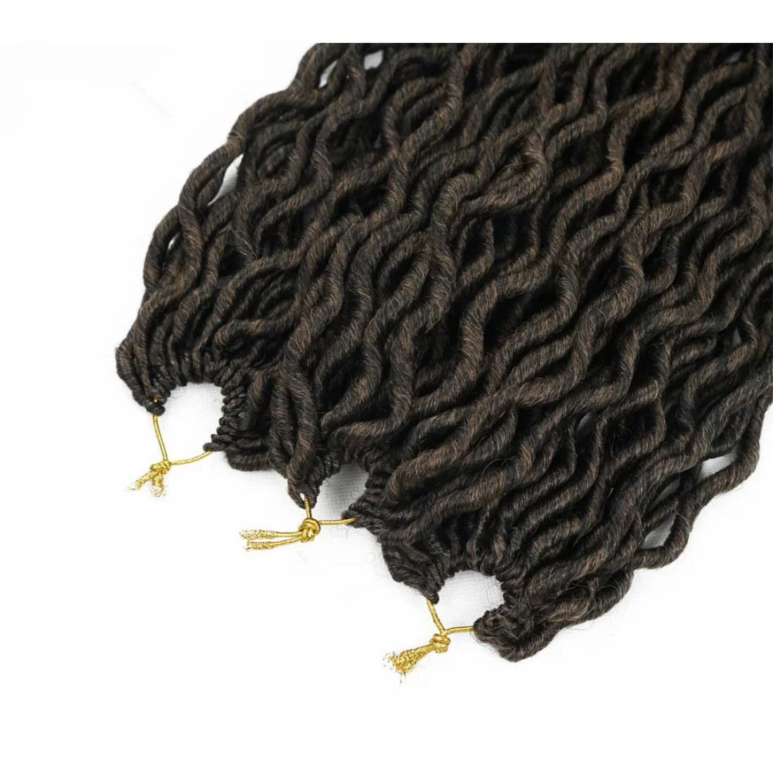 6 Pcks Passion Twist Crochet Goddess Locs Hair Extensions Faux Locs Curly Crochet Braids Ombre Kanekalon Braiding Hair Bohemian locs - Image 2