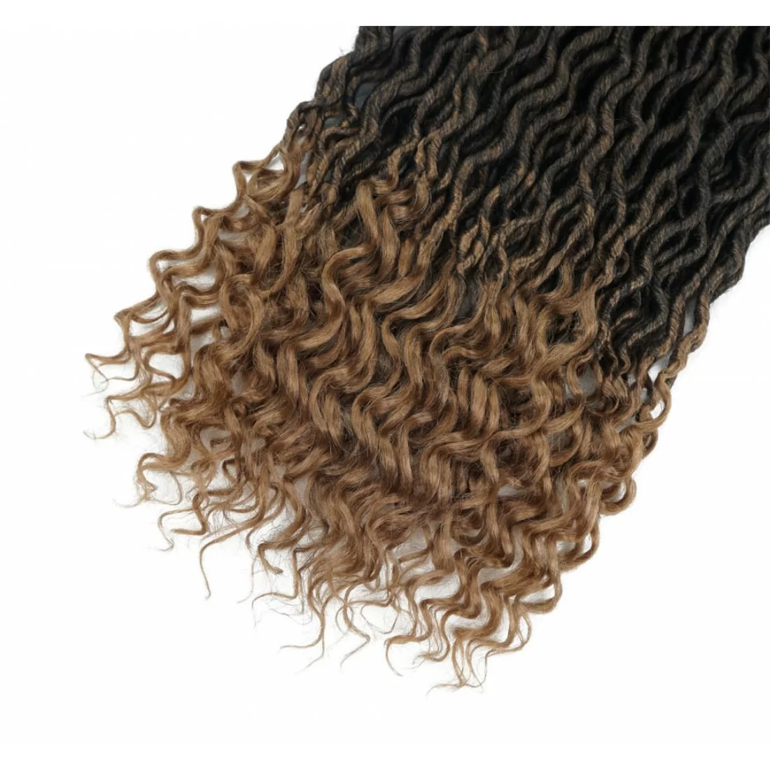 6 Pcks Passion Twist Crochet Goddess Locs Hair Extensions Faux Locs Curly Crochet Braids Ombre Kanekalon Braiding Hair Bohemian locs - Image 7