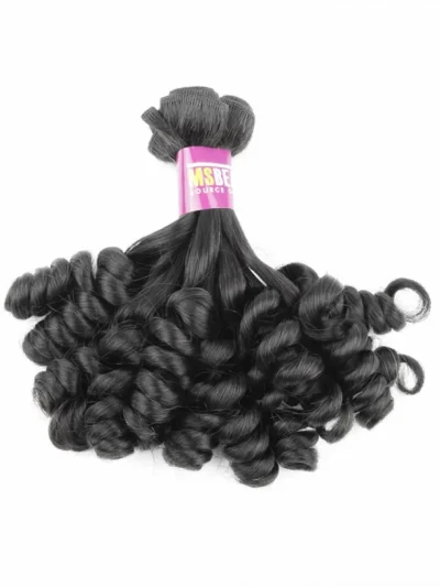 North Korean Hair Funmi hair Unprocessed Virgin Hair Rose curl 95-100g /package 14"