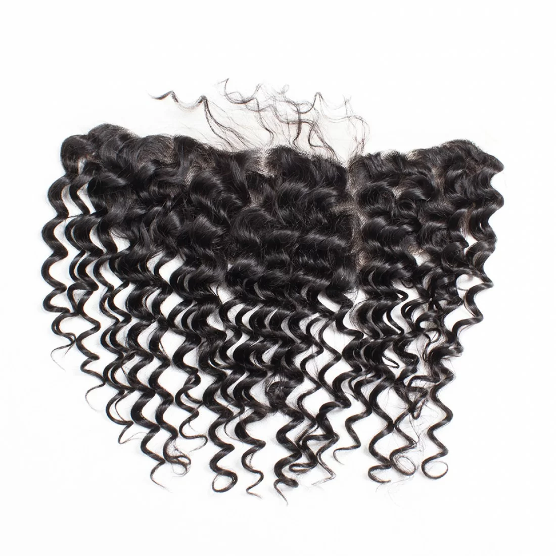 Brazilian Virgin Hair 3 Bundles With Lace Frontal - Deep Wave - Image 4