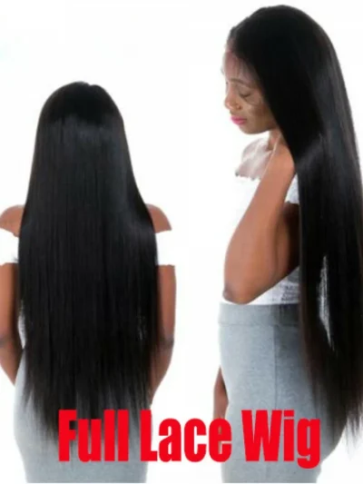 Full Lace Human Hair Wigs - Straight