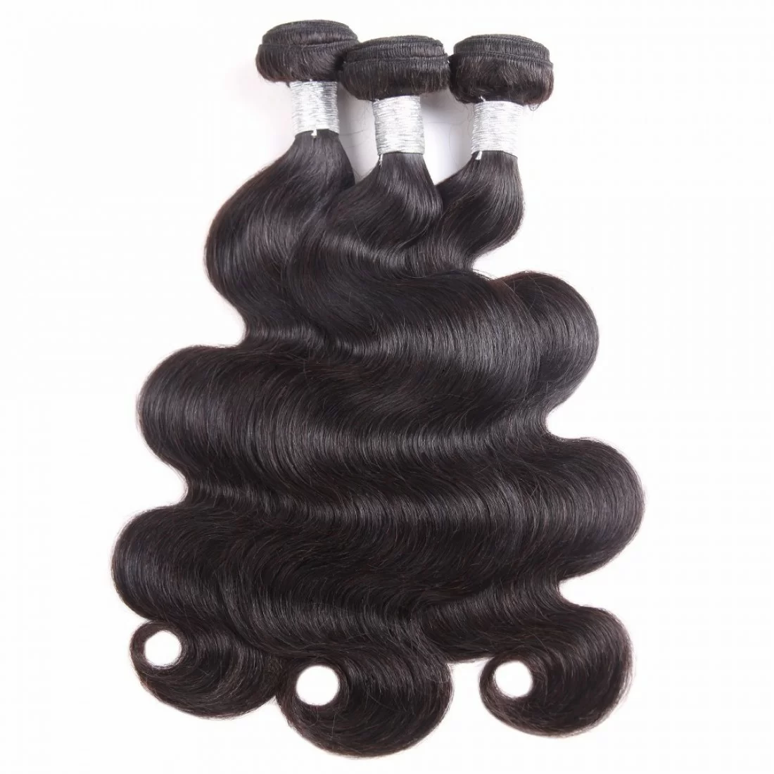 Brazilian Virgin Hair 3 Bundles With Lace Frontal- Body Wave - Image 2