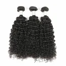 Brazilian Virgin Hair Kinky Curl 3 Bundles Deal Natural Color 100% Human Hair Extensions 12-28 Inch Unprocessed Hair Weave