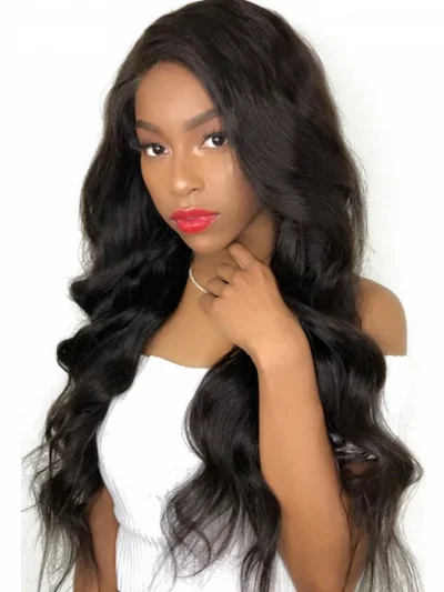 10A Body Wave Front Lace Human Hair Wigs Remy Hair