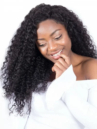 10A Lace Front Human Hair Wigs Brazilian Curly Hair Lace Wig