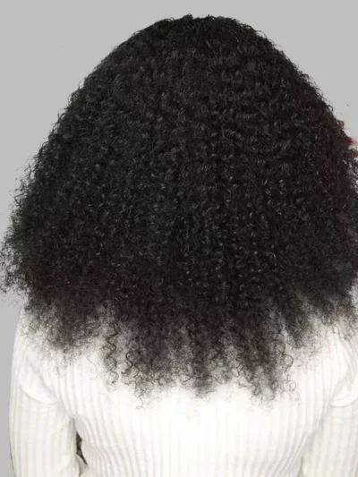 10A Afro Kinky Curly Lace Front Human Hair Wigs Pre Plucked Remy Hair