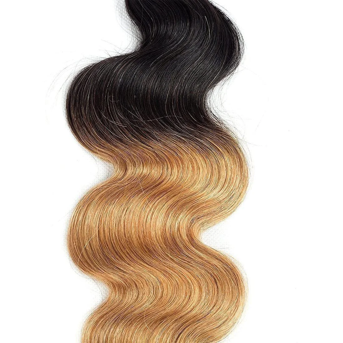 Ombre Hair Bundles Body Wave 1b/27 Ombre Honey Brown Color 10"-28" 100g - Image 2
