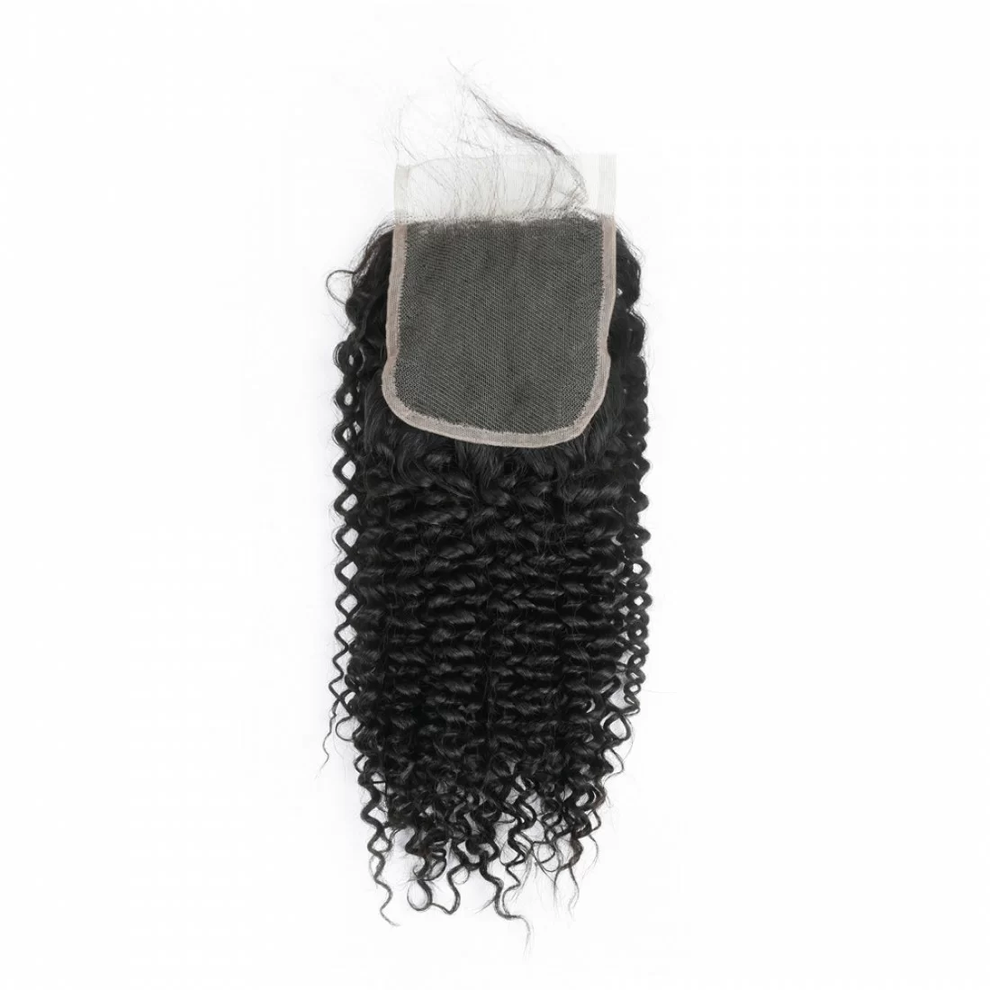 100% Remy Human Hair 3 Bundles With Closure 4x4 Lace Closure Nature Color - Kinky Curly - Image 5