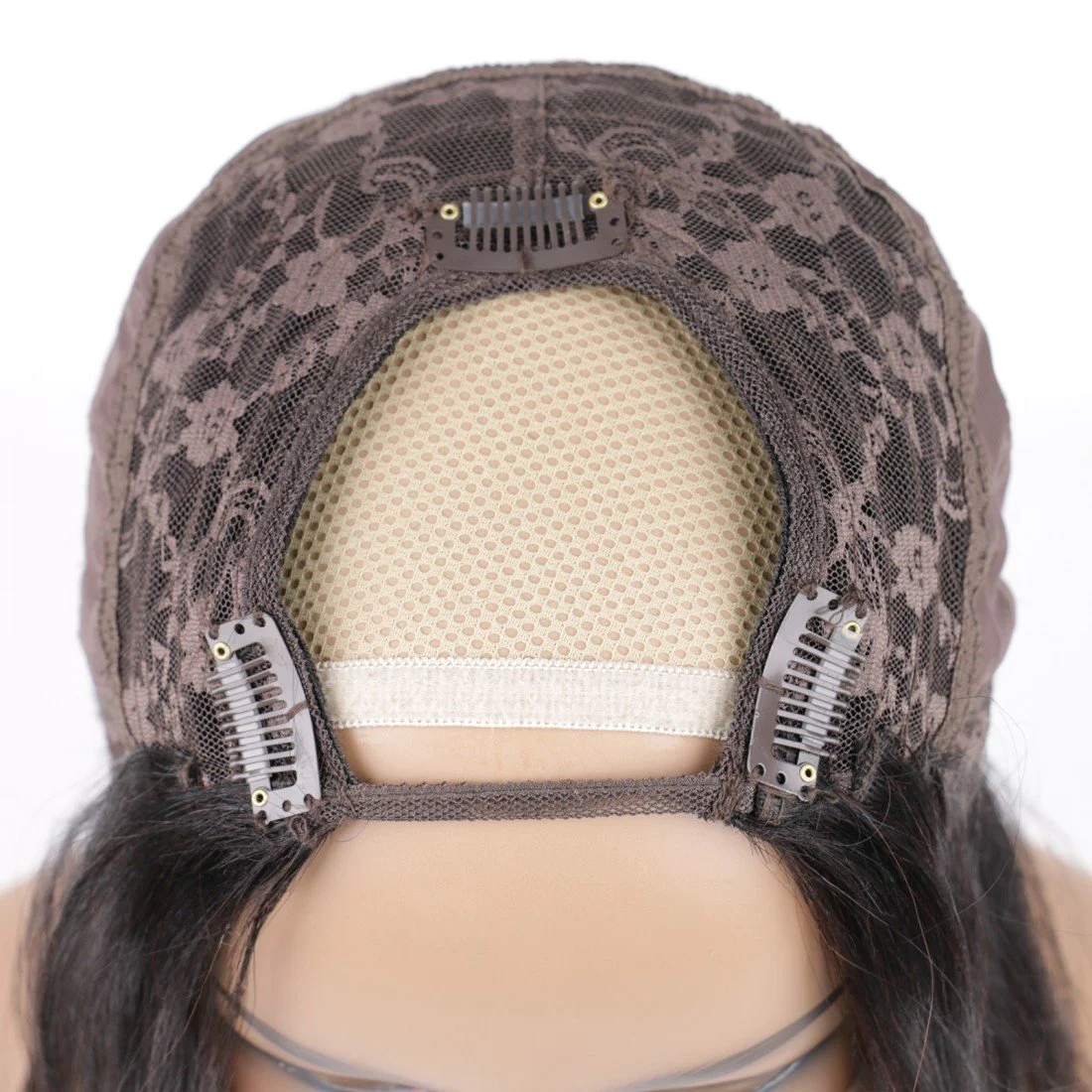 U Part Bob Wigs Human Hair For Women Remy Hair Clip in Short Straight Glueless Wig - Image 5