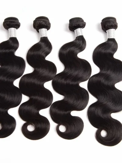 4 Bundles Virgin Hair Body Wave 100% Human Hair Extensions Double Weft No shedding