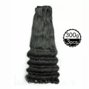 Funmi Hair 4 Bundles Natural Black Unprocessed Human Hair Ocean Wave Brazilian Virgin Hair 300g/lot